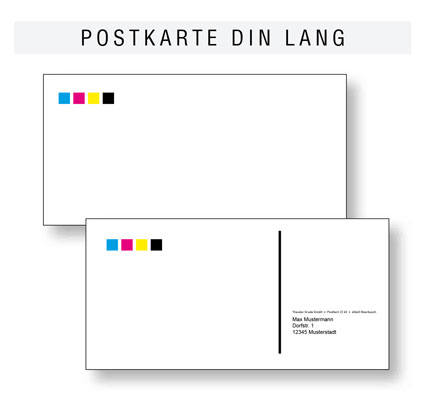 Postkarten-Mailing DIN Lang 